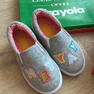 NWT Isaac Mozarabic Crayola Toddler Girl's Slip On Sneaker Shoes